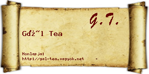 Gál Tea névjegykártya